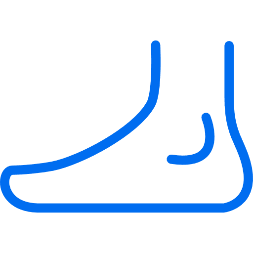 foot-side-view-outline